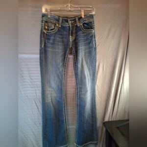 Classic Blue Miss Me Embroidered Bootcut Women's Jeans